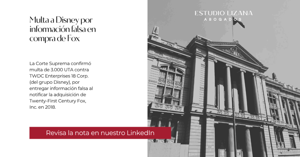 Multa contra TWDC Enterprises 18 Corp.- grupo Disney